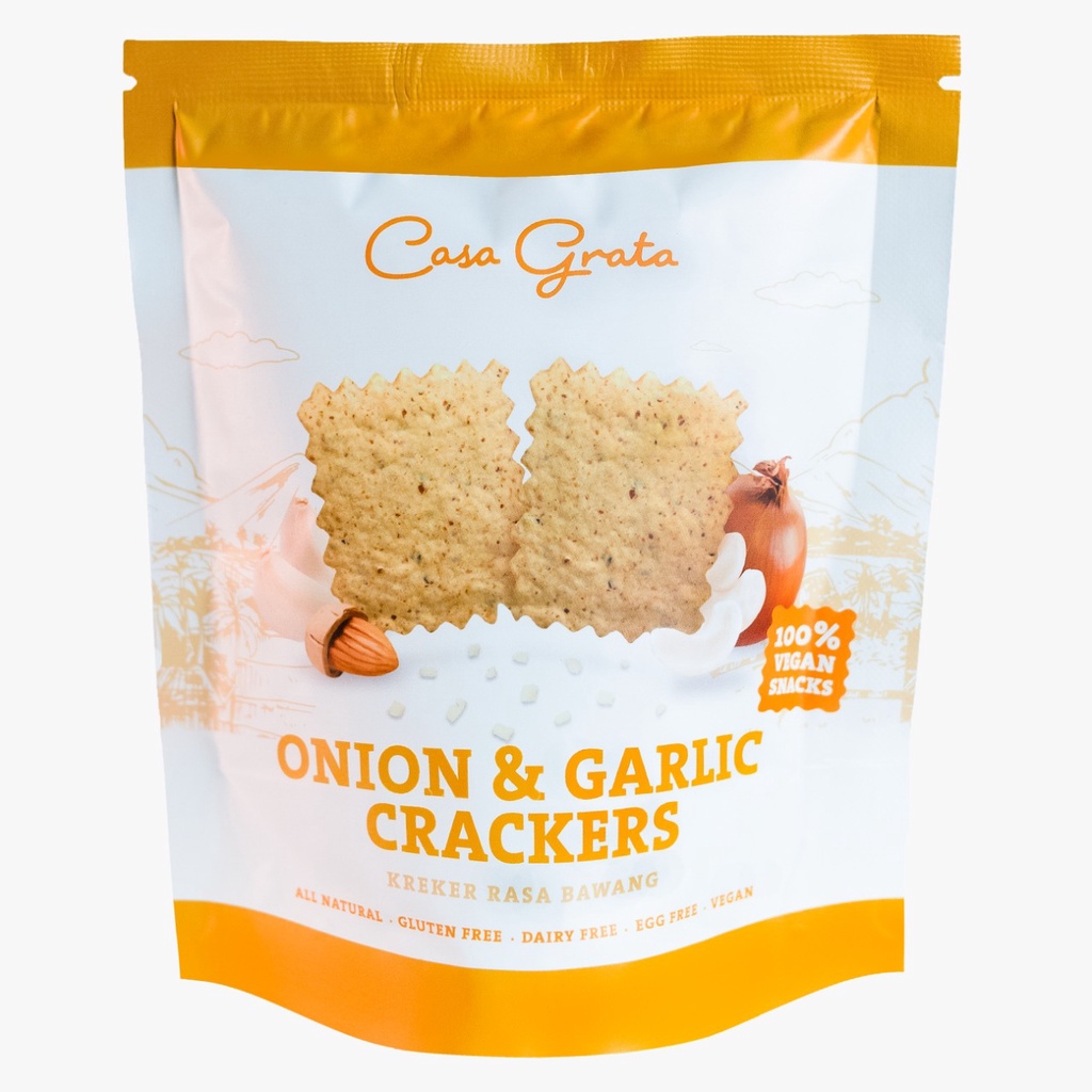 

CASA GRATA ONION & GARLIC CRACKERS 20GR