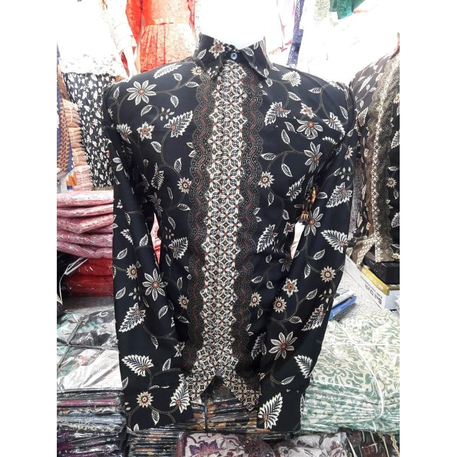 kemeja batik lengan panjang trend