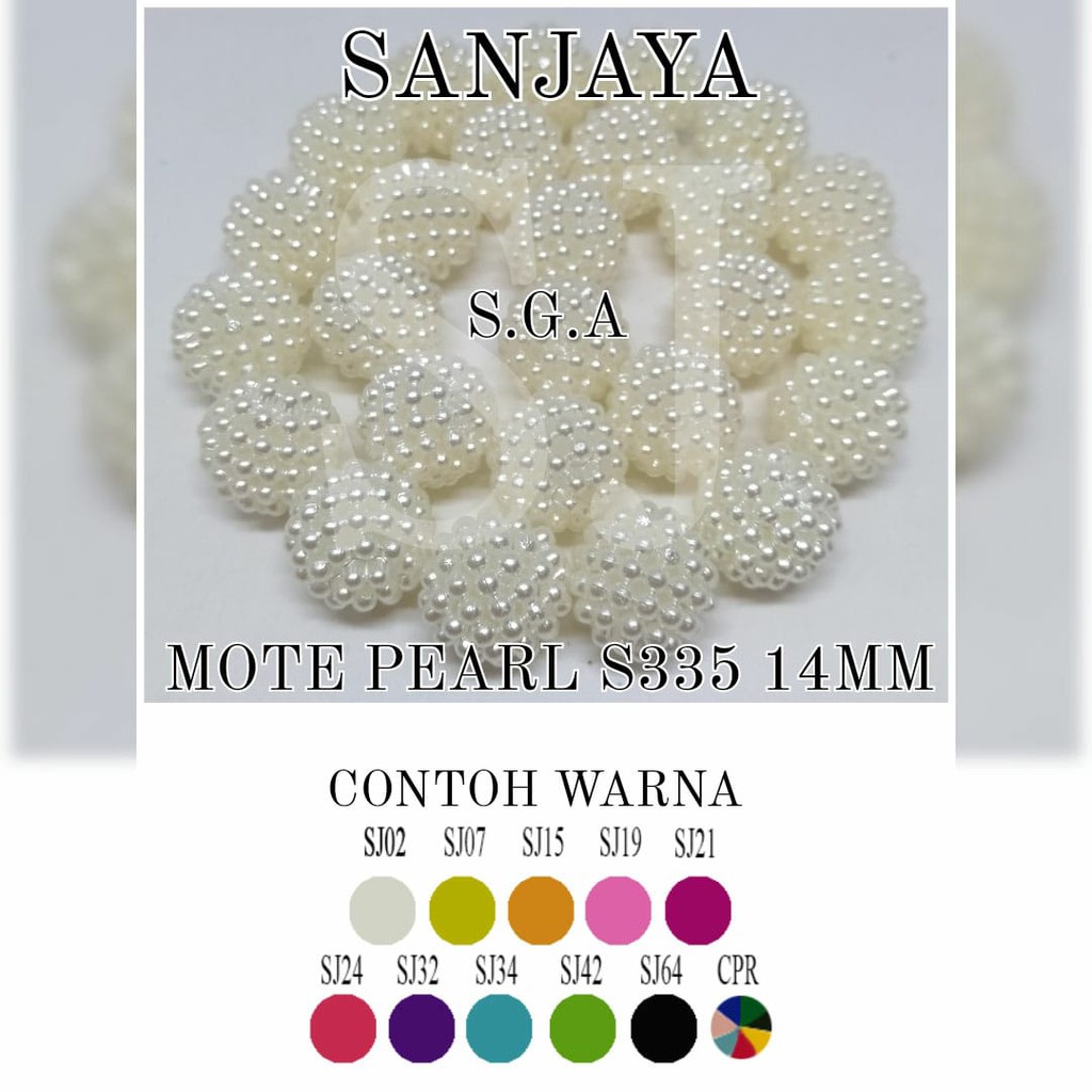 MANIK DURIAN / MOTE DURIAN / MANIK PEARL BERRY / MANIK PEARL BULAT / MOTE PEARL BULAT S335 14MM