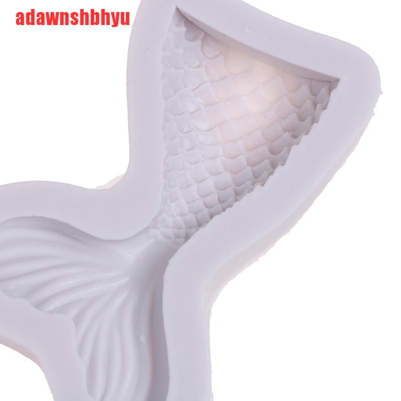 Cetakan Fondant Bentuk Ekor Mermaid Bahan Silikon Untuk Dekorasi Kue