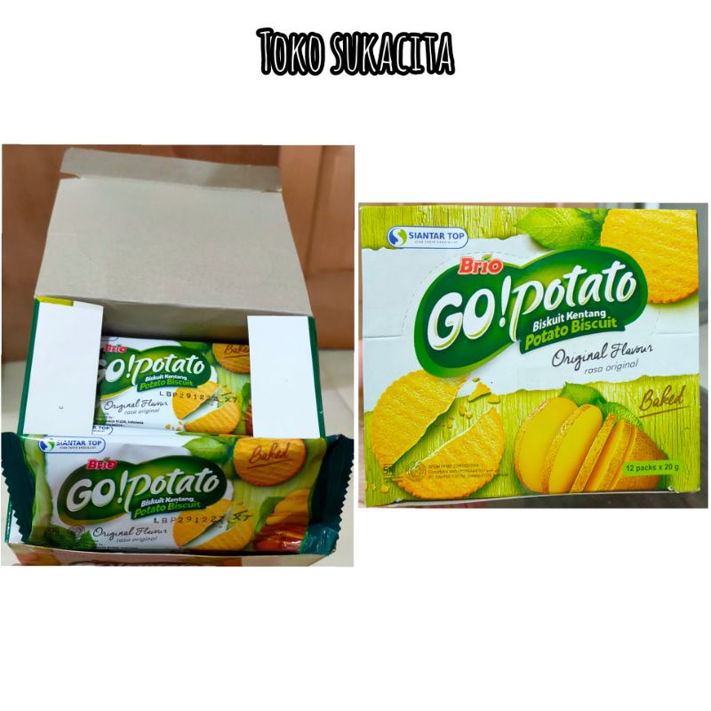 

go potato original flavour 12 pack × 20g