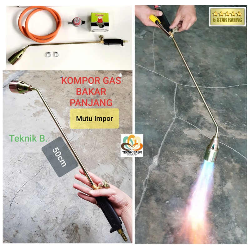 Heating Torch blower gas LGP bakar bulu cat - panjang atau pendek  Mutu PREMIUM (PAKET LENGKAP)