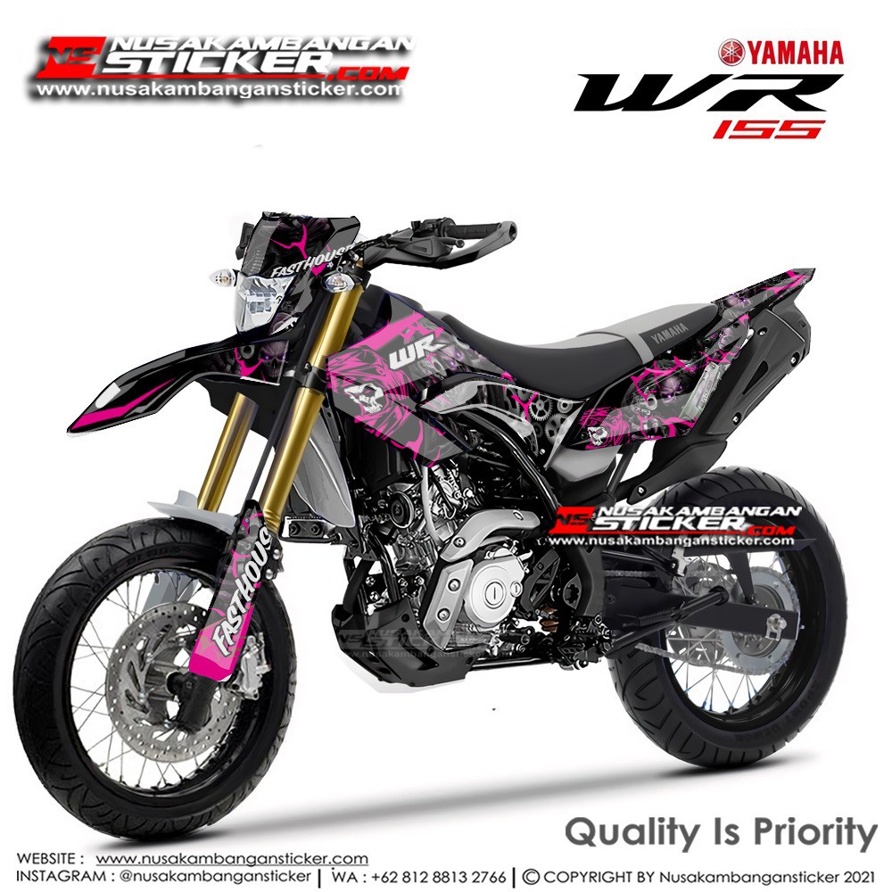 

Stiker WR 155R Grafis Pink