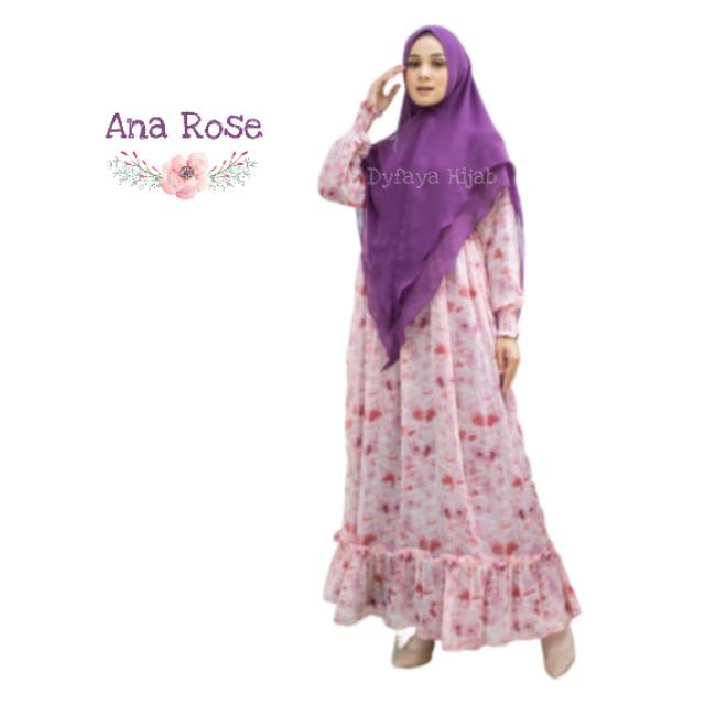 GAMIS SYARI MUSLIMAH " ANA ROSE " By WM SIGNATURE