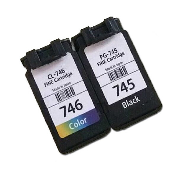PAKET TINTA CANON 745 BLACK Dan CANON 746 COLOUR ORIGINAL