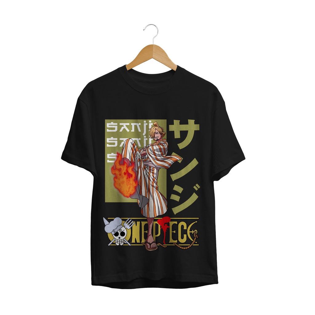 BAJU KAOS MANGA ANIME TERBARU ONE PIECE SANJI OP