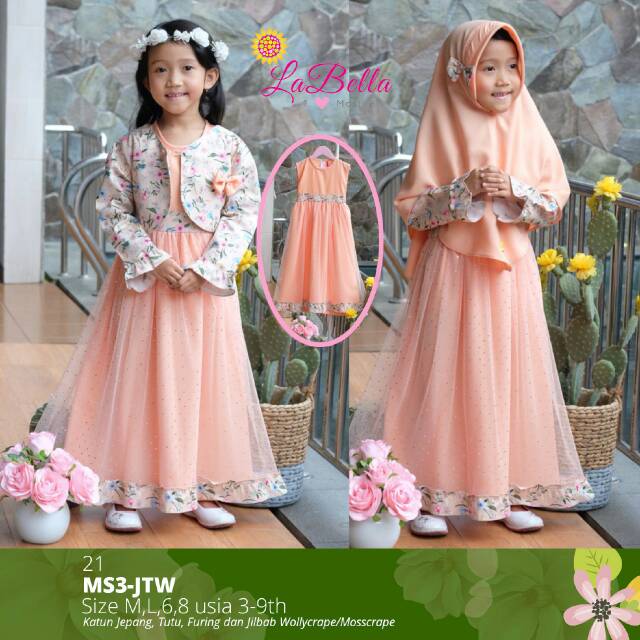 Gamis anak 3-9 tahun