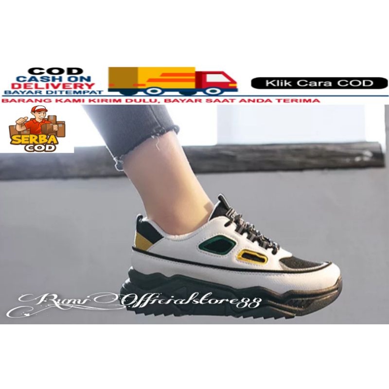 Sepatu wanita fashion sneakers tali kekinian korean style RM37