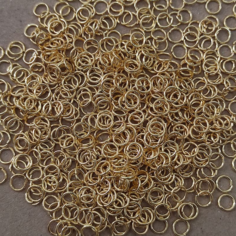 25gr ring gold bahan aksesoris uk 0.5 0.7 0.8 dan 1.0