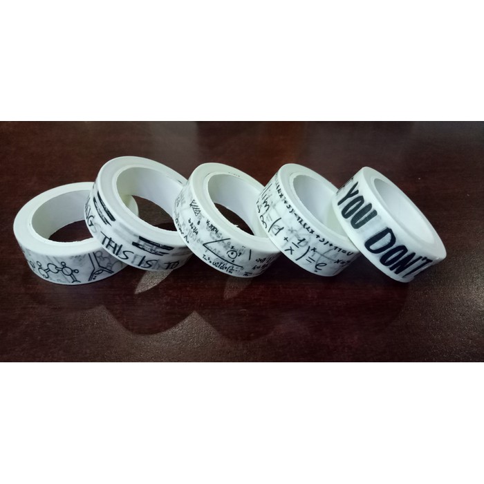 

Masking tape I LOVE SCIENCE MATH washi tape selotip selotape