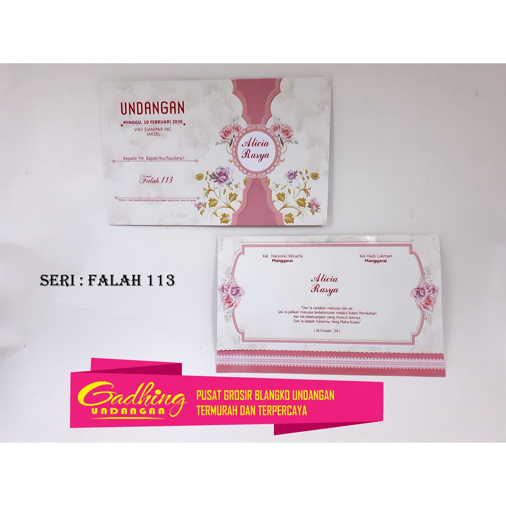 Blangko Undangan FALAH 113 Harga Murah