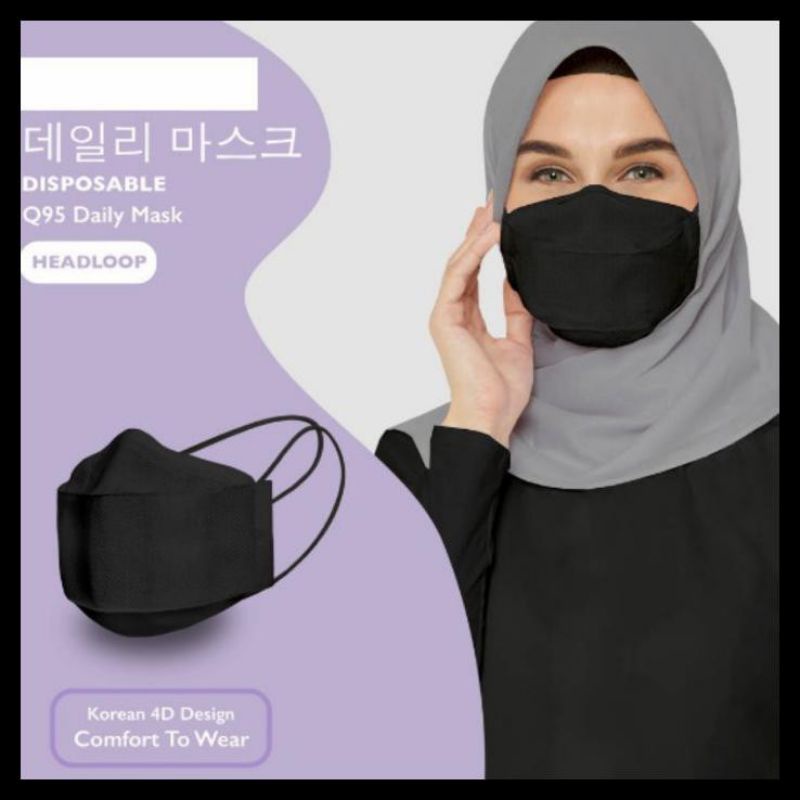 MASKER HIJAB KOREA KF94 4PLY /PAK ISI 10PCS