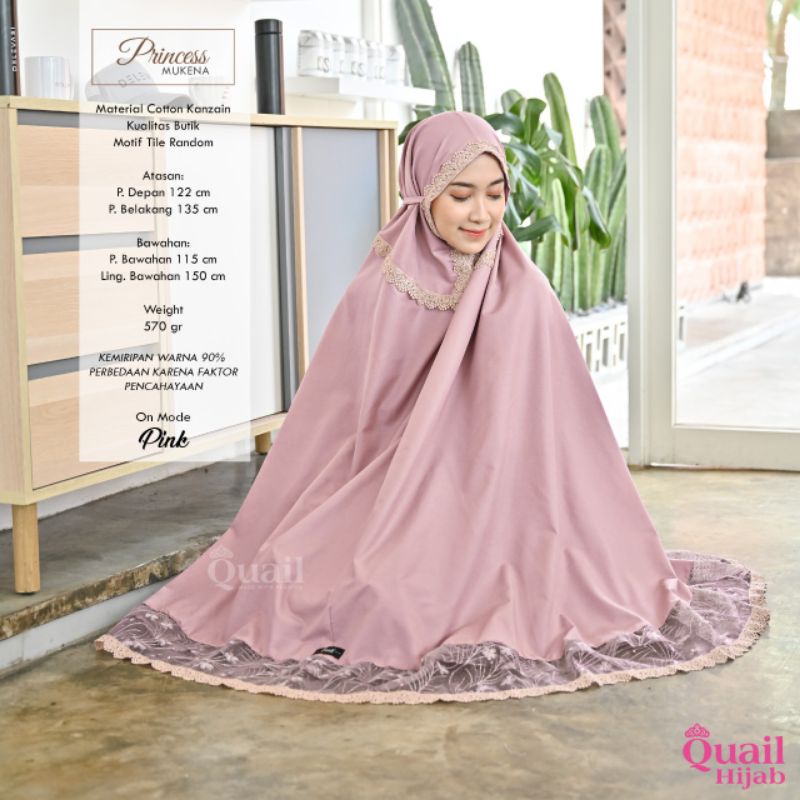 Mukena Princess ori Quail Hijab