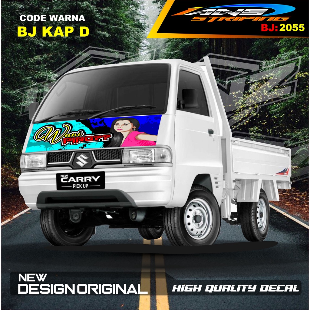 STICKER DECAL KAP DEPAN CARRY L300 PICK UP / STIKER KABIN CARRY L300 / STIKER KAP CUP DEPAN L300 PICK UP / STIKER MOBIL