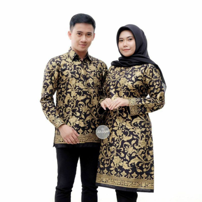 Maura Couple - Sania Ruffle Batik Couple ori Ndoro jowi DNT Garansi Termurah Shopee - motif BAKUNG