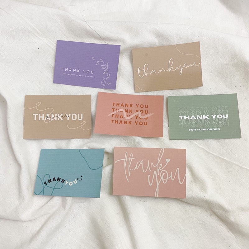 Jual Thank You Card Shopee Indonesia