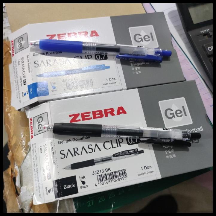 

Caramel | Bolpen Gel Sarasa 0.5 0.7 1.0 Hitam Biru 1 Lusin