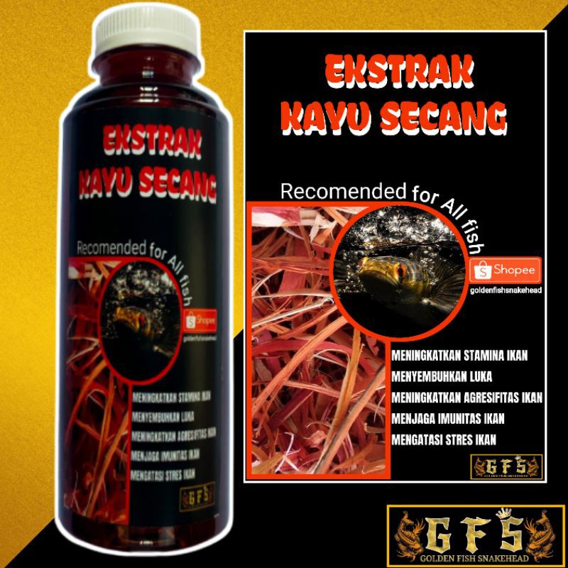 Ekstrak Secang Premium Original Gfs For all Fish 250ml