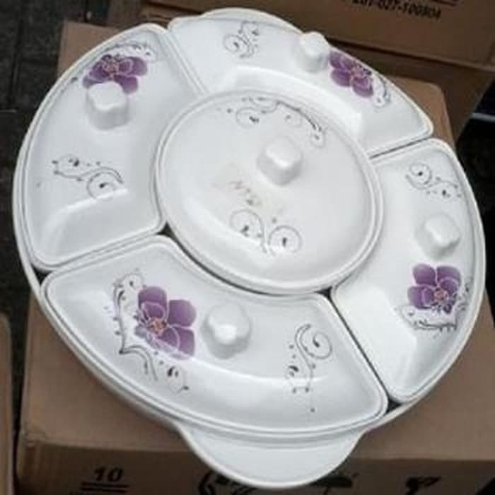 Onyx Toples Prasmanan SET MELAMIN Model Bundar / Wadah Makanan / Onyx