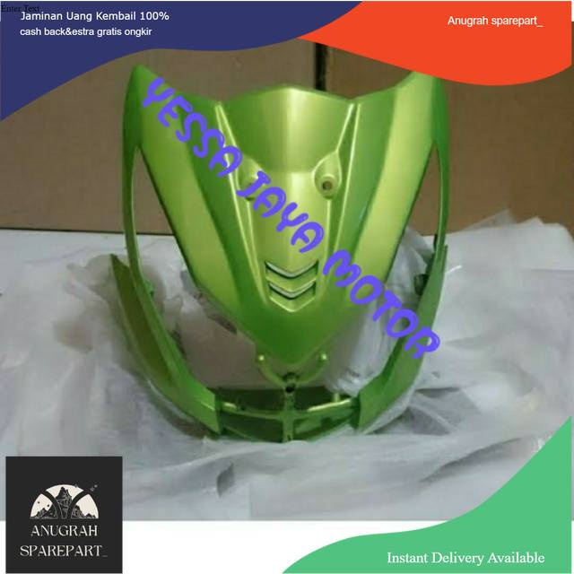 Tameng depan beat fi 2013/2015 k25 warna ijo original