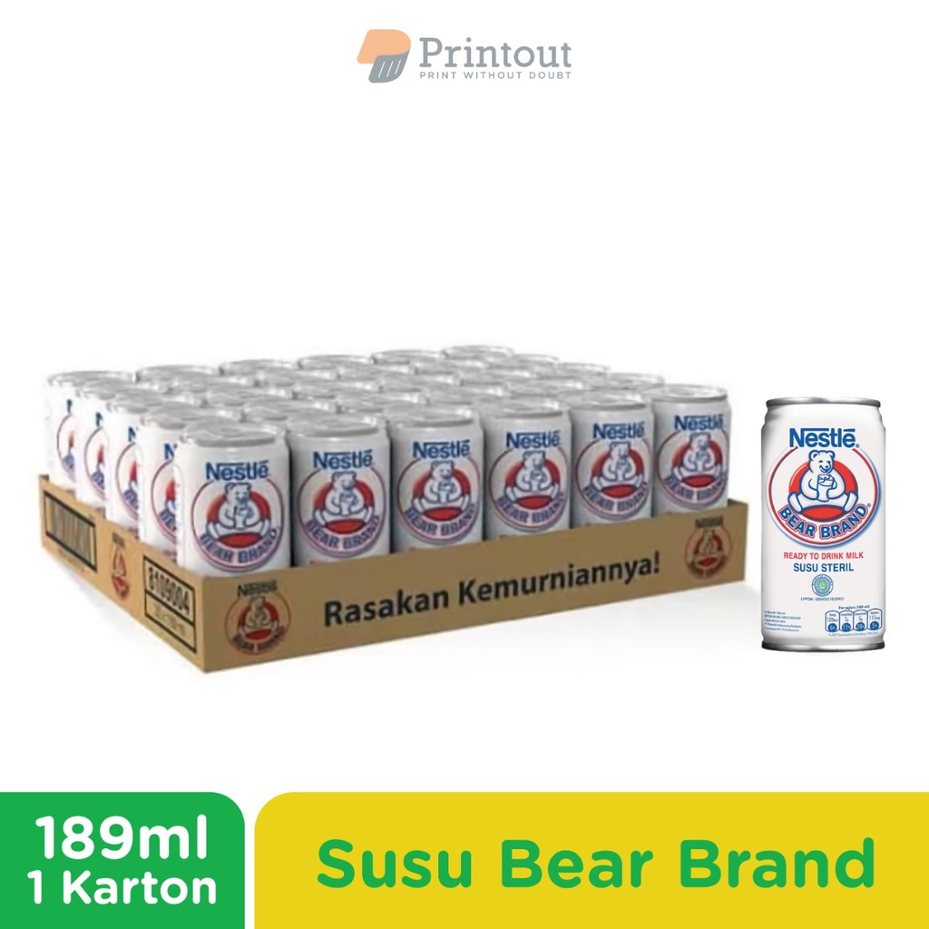 Susu Bear Brandd / susu beruang / susu steril [1 Karton per dus / 30 pcs]