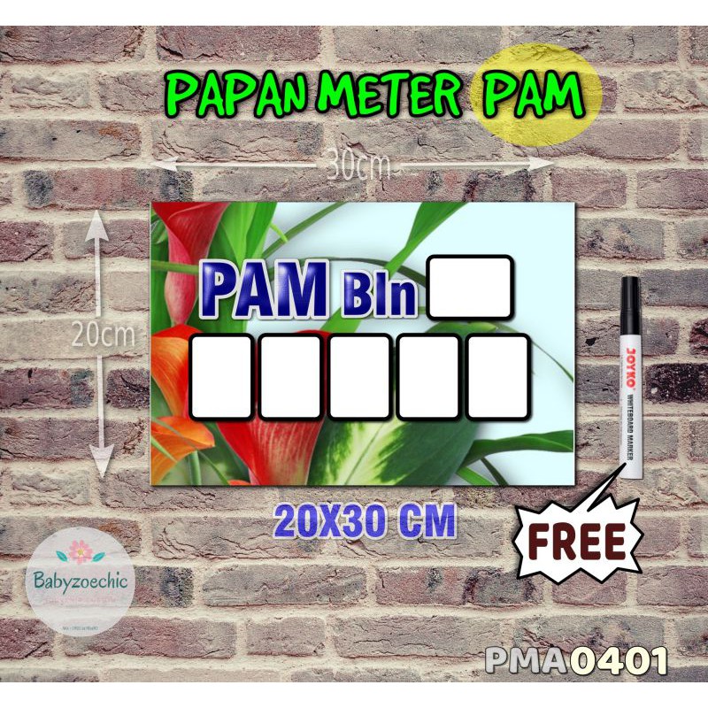 

Zoe Papan Meter Listrik PLN PAM motif Unik - Tropical 01
