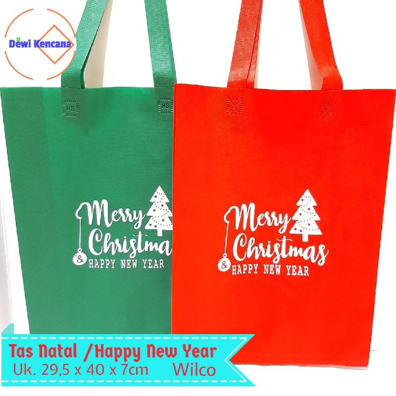 

Tas Natal Dan Happy New Year Wilco / Goodie Bag Natal / Tas Kain