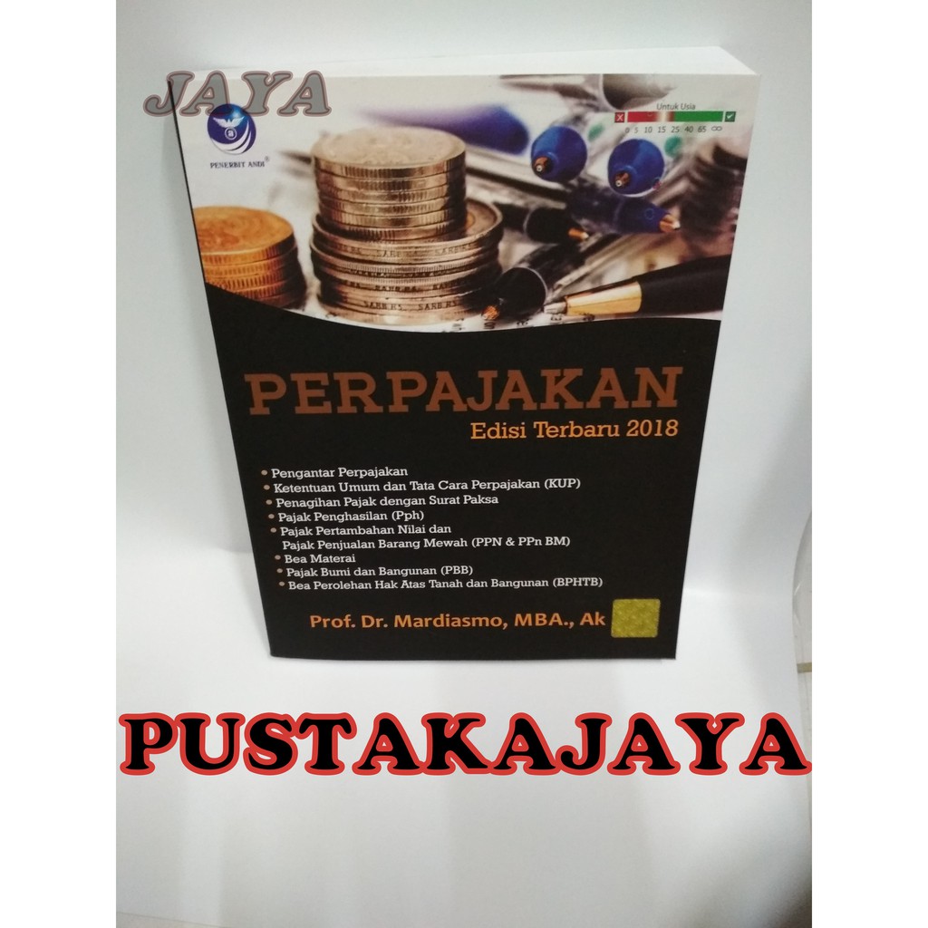 BUKU PERPAJAKAN EDISI TERBARU 2018 -MARDIASMO    | Shopee