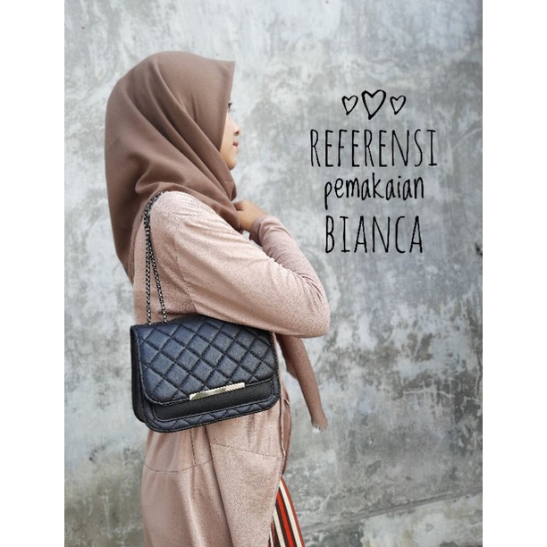 Slingbag Bianca Embos Tas Selempang Wanita