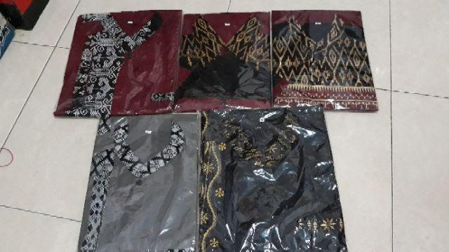 Promo!!! Bswart Batik Hrb026 Kenongo Hem Pendek Padi Kemeja Batik Pekalongan M L Xl Garansi Termurah