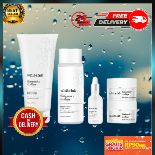 WHITELAB SERUM SKINCARE BRIGHTENING PAKET WAJAH & SERUM
