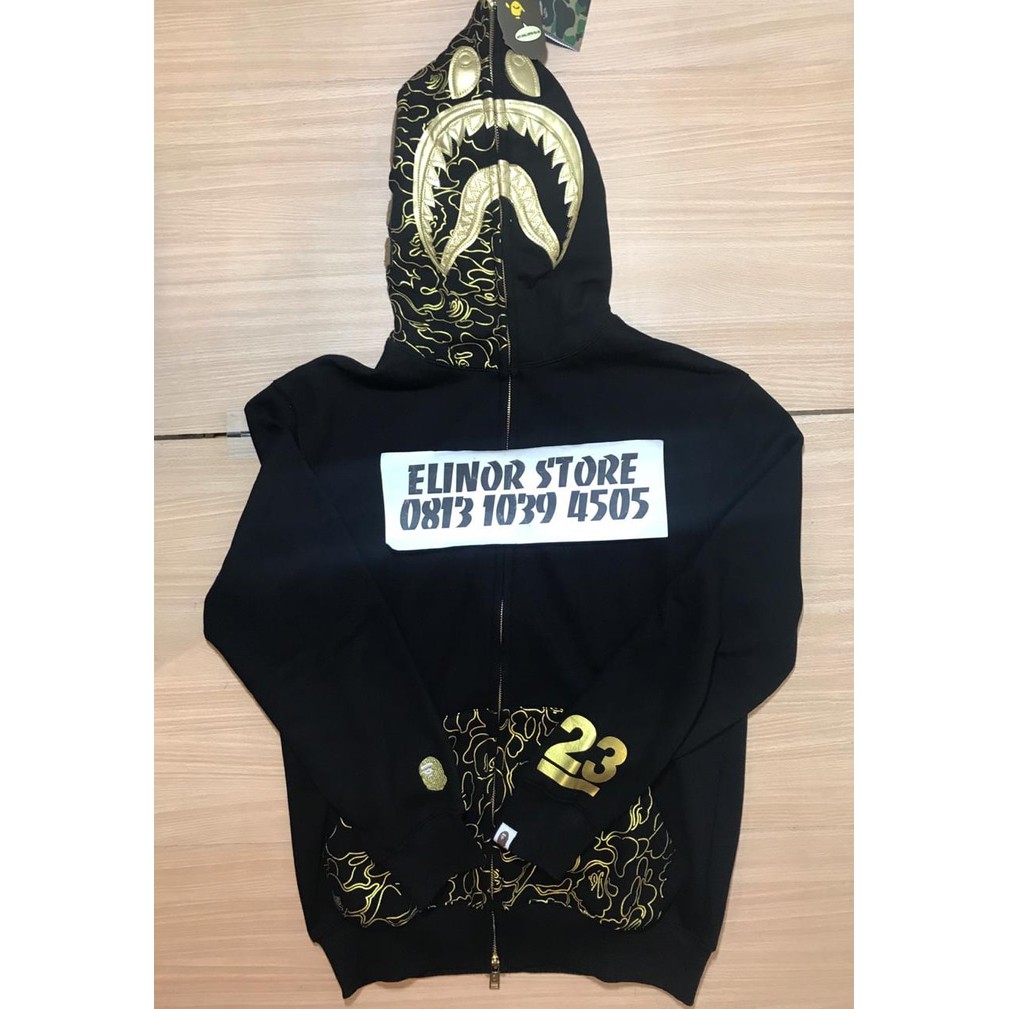 gold bape hoodie