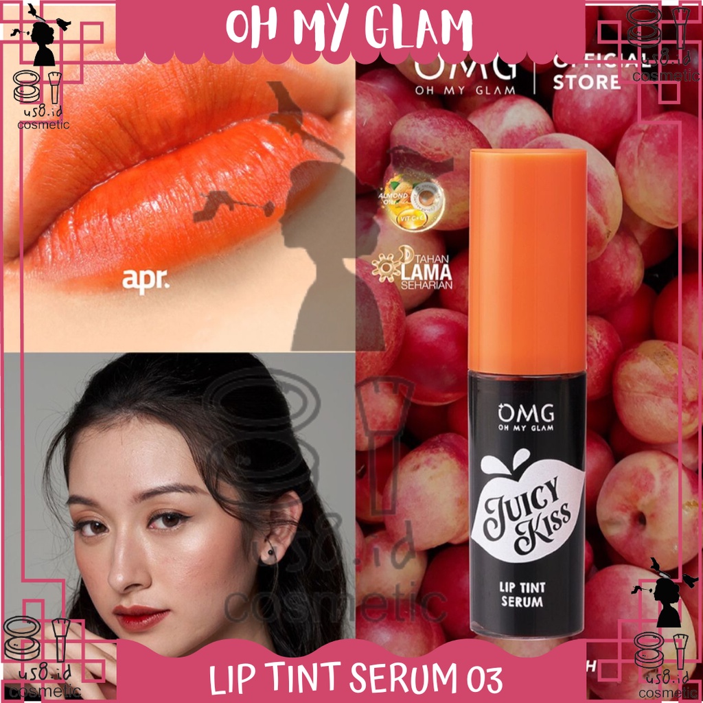 OMG Juicy Kiss Lip Tint Serum | Serum Bibir | Lip Tint | Tint Serum | BPOM Oh My Glow Glam