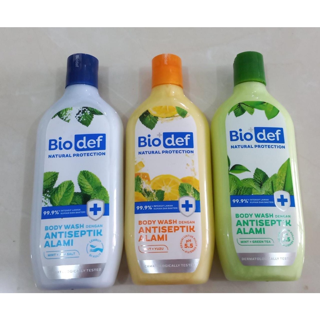 Biodef Natural Protection Body Wash Mint | Body Wash Antiseptik by AILIN