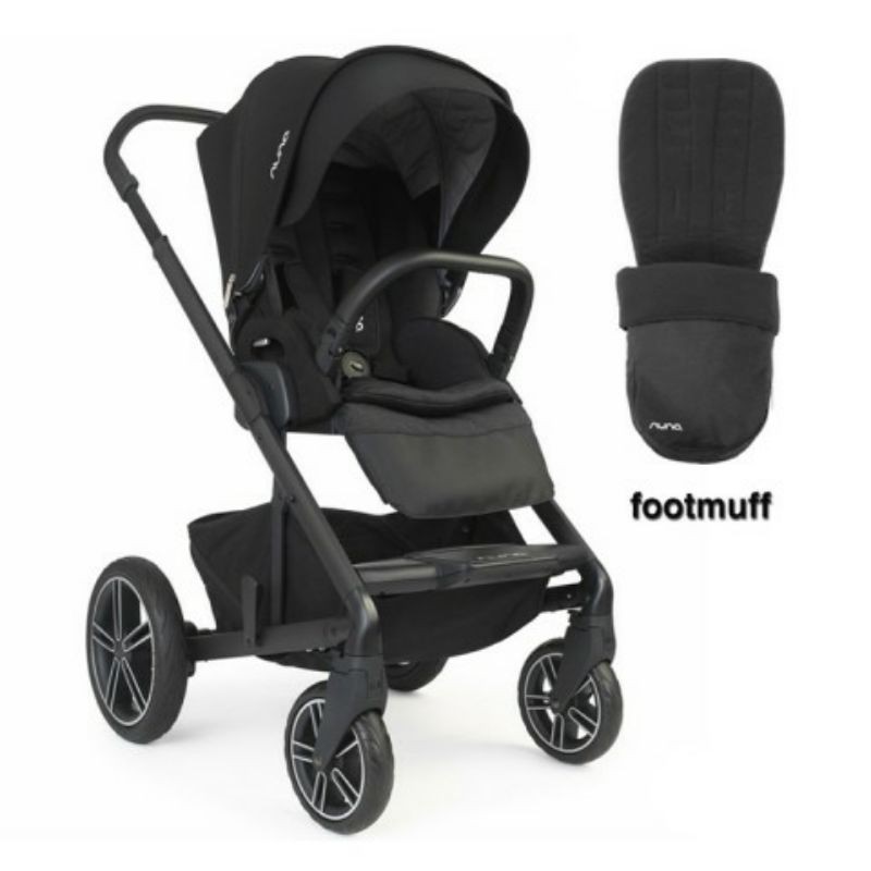 Nuna MIXX2 Caviar Stroller with Footmuff