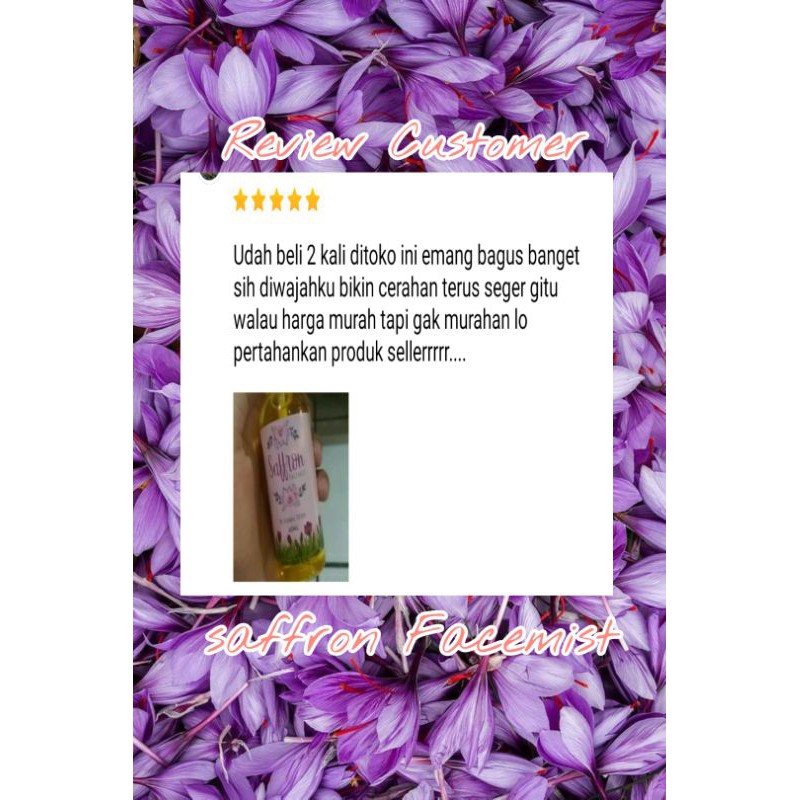 SAFFRON FACEMIST ESSENCE [BPOM]+ Niacinamide +Hyaluron  100ml by Herbal Teteh