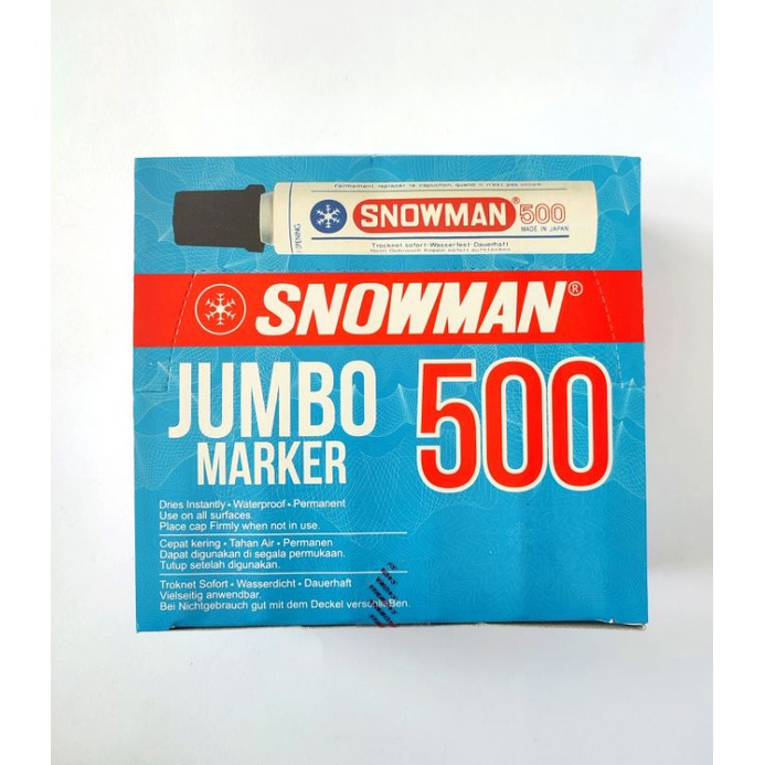 

Spidol Permanent Snowman Jumbo Marker 500 Black