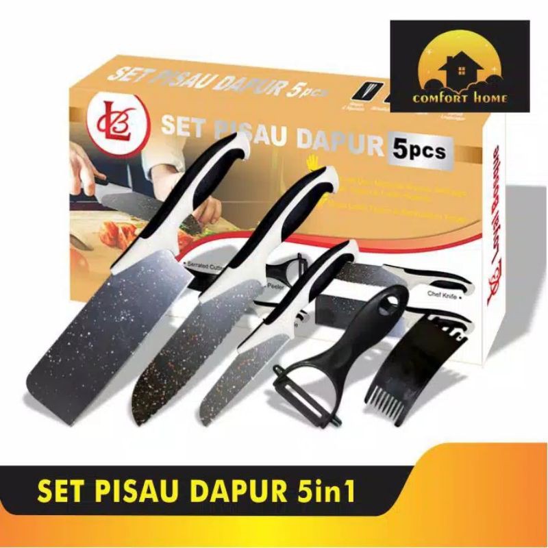 Kitchen Knife Set Premium Bahan Keramik Import Pisau Daging Pisau Buah Pisau set