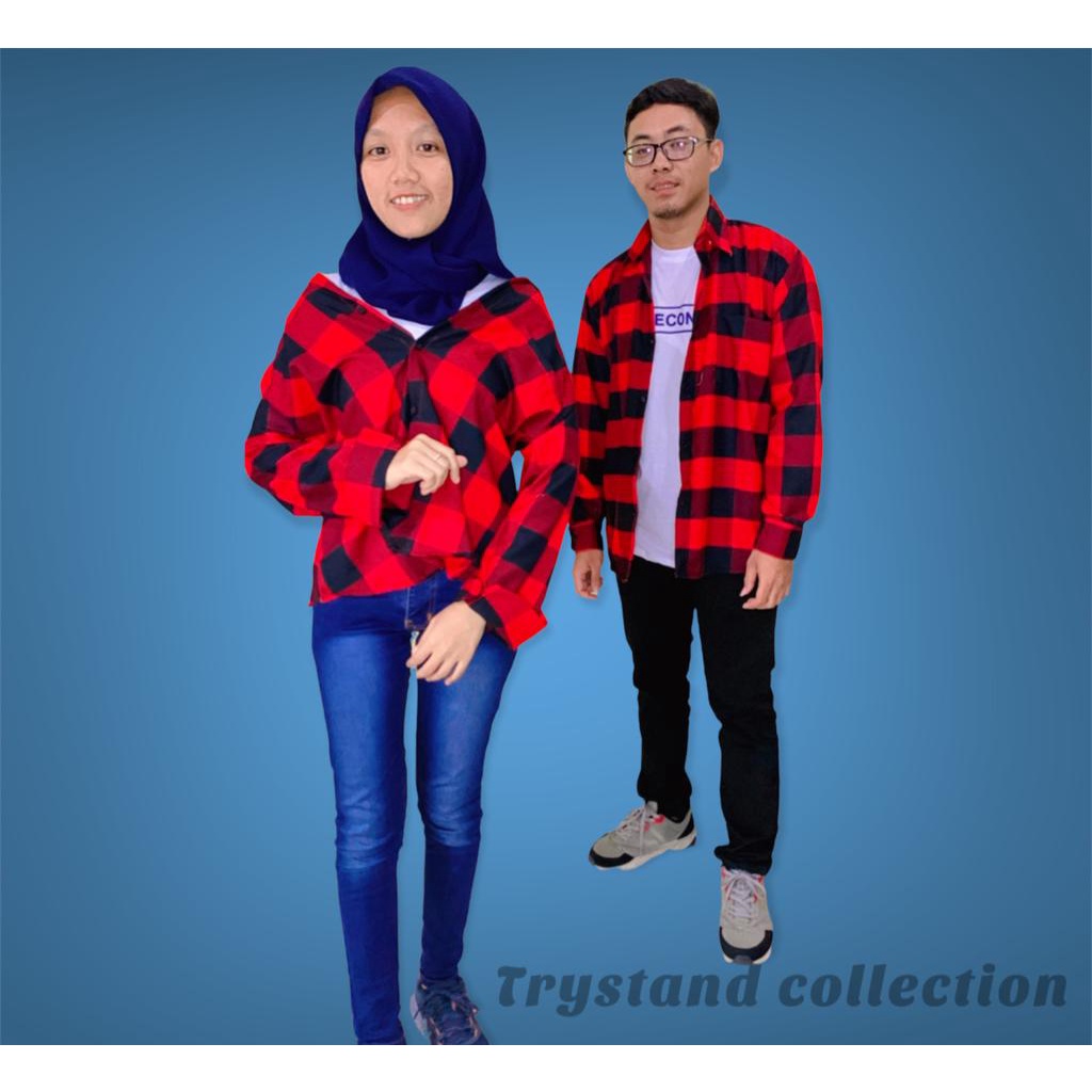 KEMEJA FLANEL PAKET COUPLE TERBARU