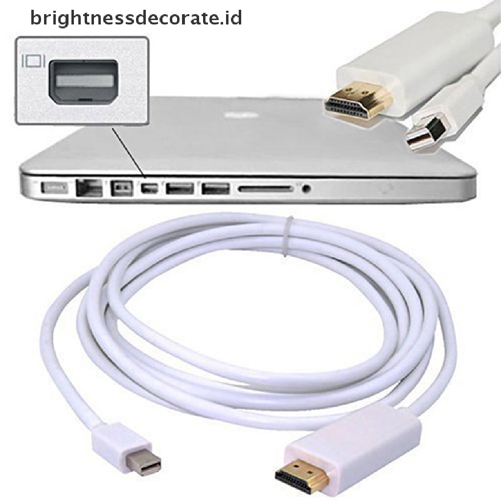 Kabel Adapter Mini Display Port Ke Hdmi Tv Av Hdtv Untuk Macbook