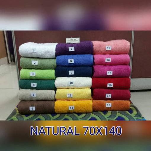 Dijual Handuk Natural 70X140 Handuk Mandi Handuk Tebal Handuk Bagus Diskon