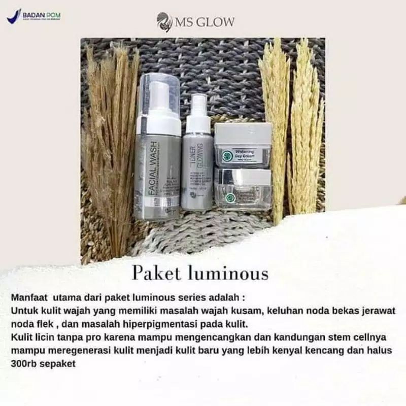 MS GLOW ORIGINAL BERGARANSI UANG KEMBALI BILA PALSU