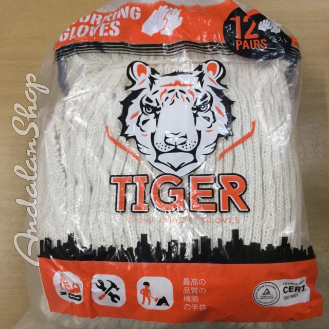 Sarung tangan kain tiger 5 benang/ sarung tangan kain/ alat safety/ sarung tangan kain murah