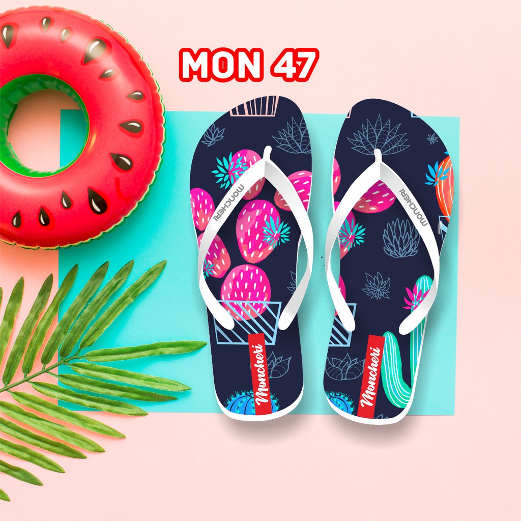 Sandal jepit Wanita MONCHERY Clothing(12) Promo NEW lucu