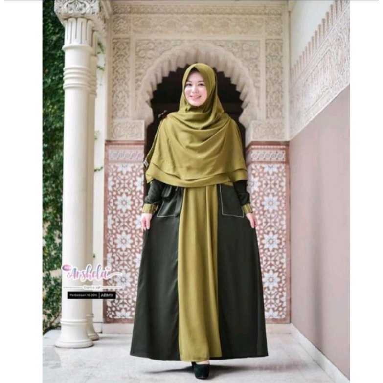 preloved gamis set new arshela by gerai cinta/ gerai saffa