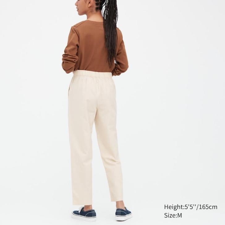 UNIQLO RELAXED PANTS LINEN ANKLE RELAX ,.