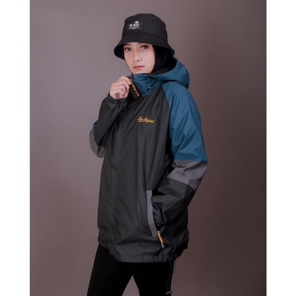 TURUN HARGA ! Jaket Parasut 3D Pria Wanita Waterproof Windbreaker Original Distro The Bojiel