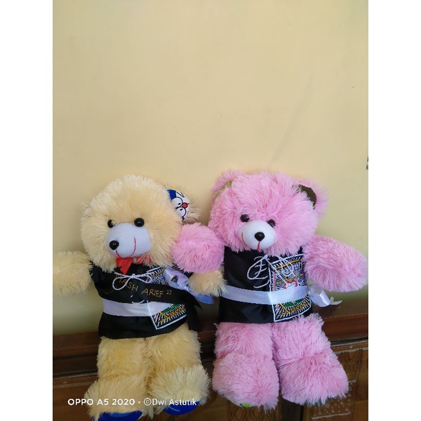 BONEKA TEDDY PENCAK SILAT PSHT / BONEKA PAGAR NUSA / BONEKA IKSPI GRATIS TULIS NAMA / BONEKA SILAT TERMURAH TERLARIS