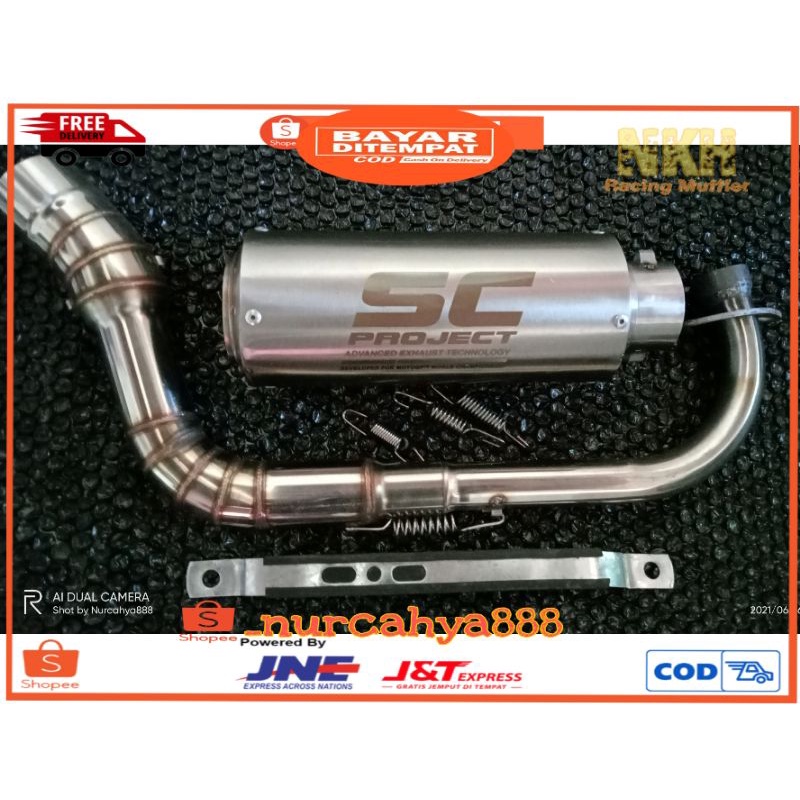 Knalpot Racing SC Project Stainless Steel Vario 110 vario 125 vario 150