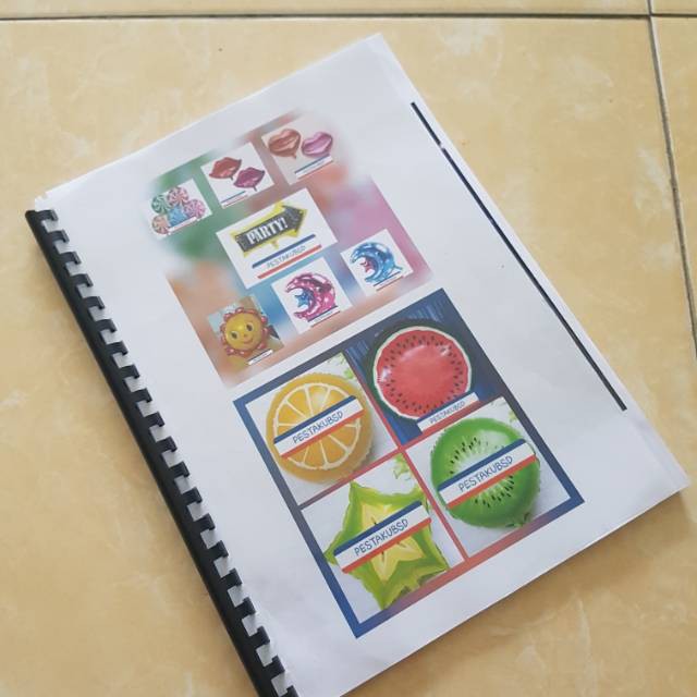 

PLASTIC SPIRAL MENU BOOK a4